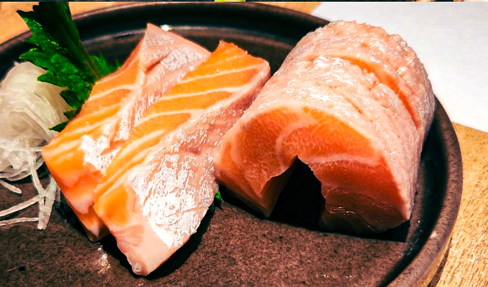 A close up of a plate of food on a table